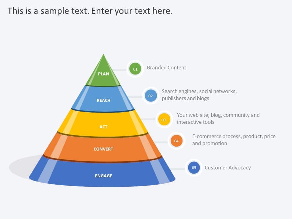 Race Pyramid Funnel PowerPoint Template & Google Slides Theme