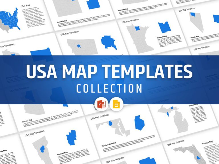 Editable US Maps PowerPoint Templates & Google Slides Theme