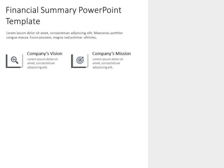 Animated Financial Executive Summary PowerPoint Template