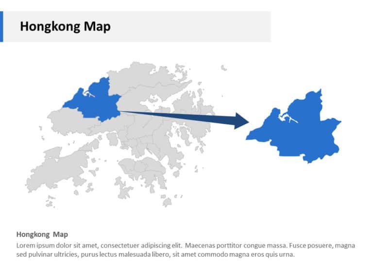 Editable Asia Maps in PowerPoint & Google Slides Theme 9