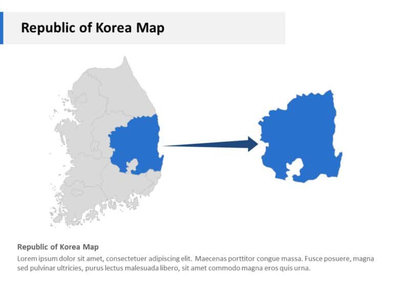 Editable Asia Maps in PowerPoint & Google Slides Theme 12