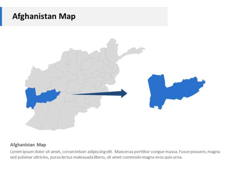 Editable Asia Maps in PowerPoint & Google Slides Theme 14