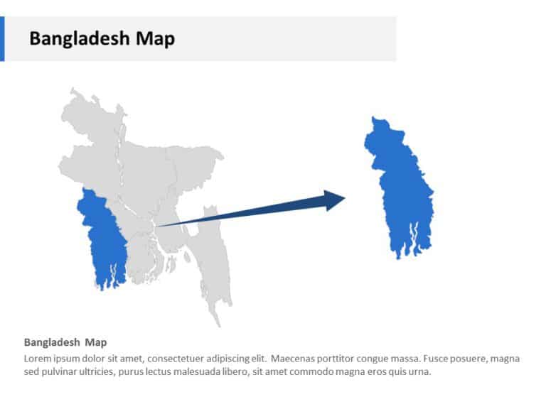 Editable Asia Maps in PowerPoint & Google Slides Theme 15