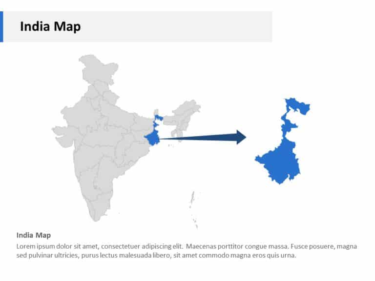 Editable Asia Maps in PowerPoint & Google Slides Theme 16