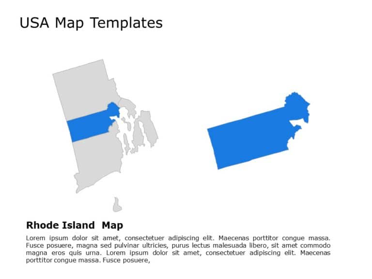 Editable US Maps PowerPoint Templates & Google Slides Theme 1