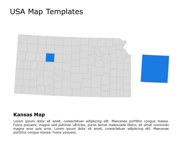 Editable US Maps PowerPoint Templates & Google Slides Theme 2