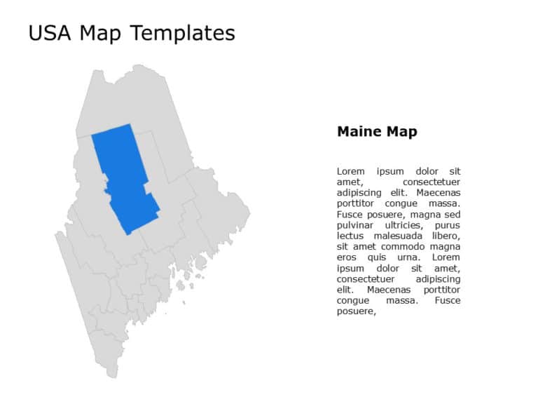 Editable US Maps PowerPoint Templates & Google Slides