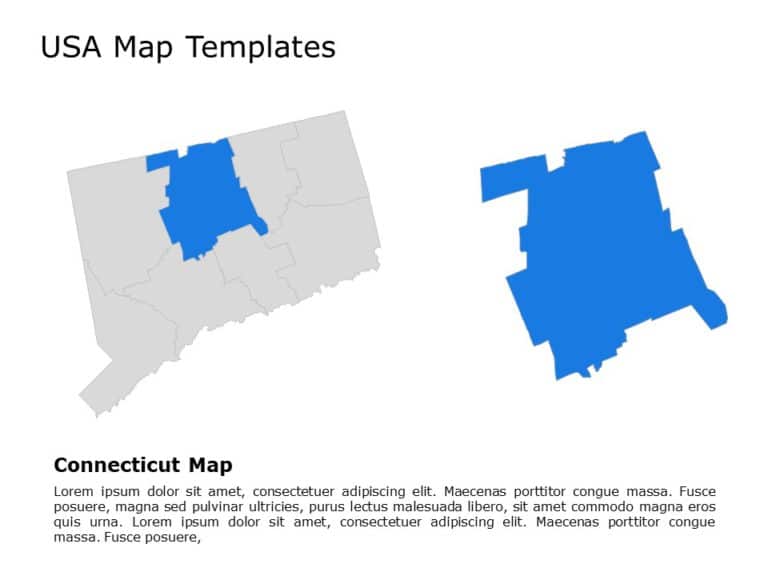 Editable US Maps PowerPoint Templates & Google Slides Theme 5