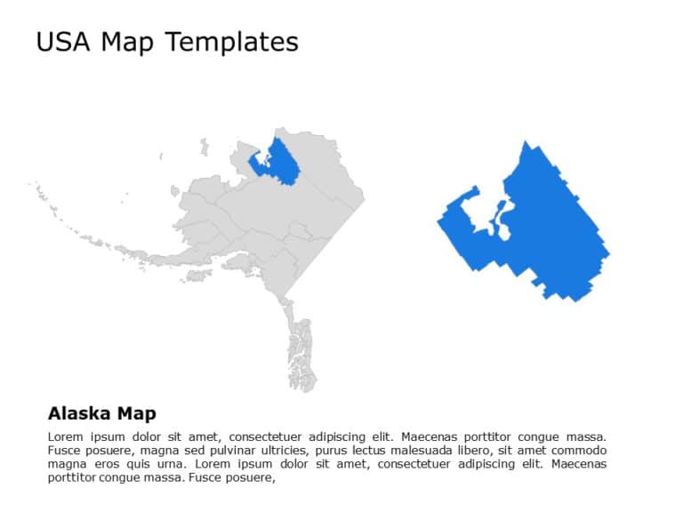 Editable US Maps PowerPoint Templates & Google Slides Theme 7