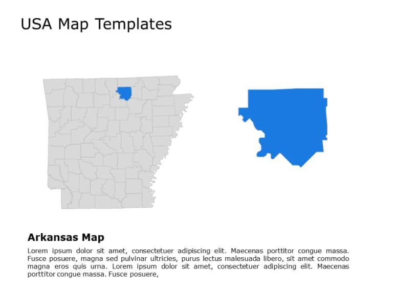 Editable US Maps PowerPoint Templates & Google Slides Theme 8