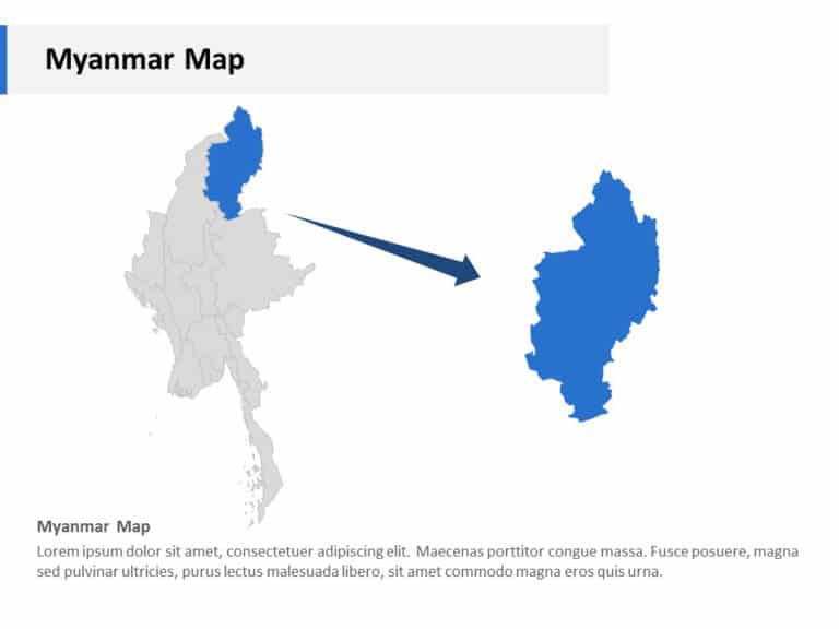 Editable Asia Maps in PowerPoint & Google Slides Theme 24