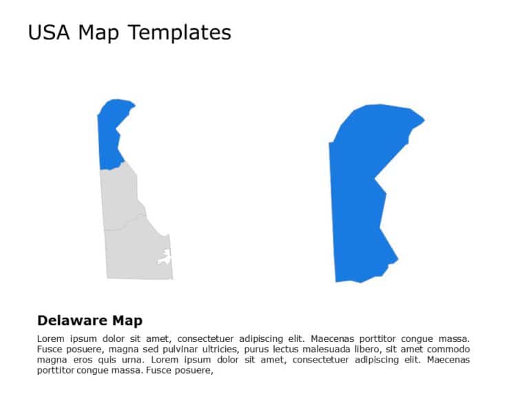 Editable US Maps PowerPoint Templates & Google Slides Theme 9