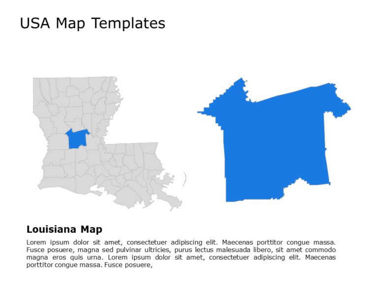 Editable US Maps PowerPoint Templates & Google Slides Theme 10