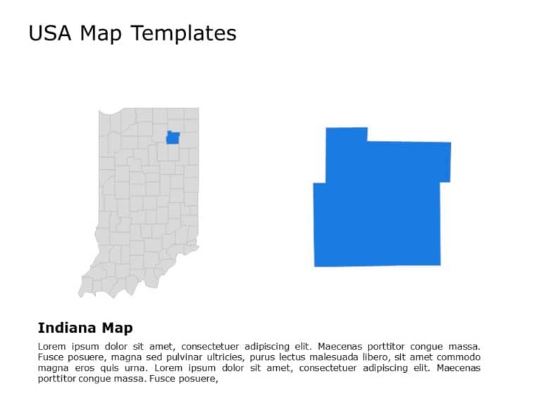 Editable US Maps PowerPoint Templates & Google Slides Theme 11