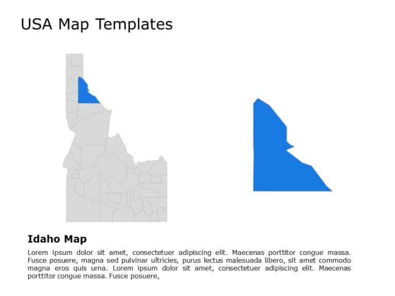 Editable US Maps PowerPoint Templates & Google Slides Theme 12