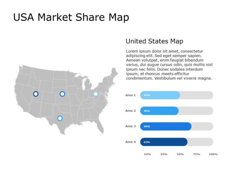 Editable US Maps PowerPoint Templates & Google Slides Theme 38