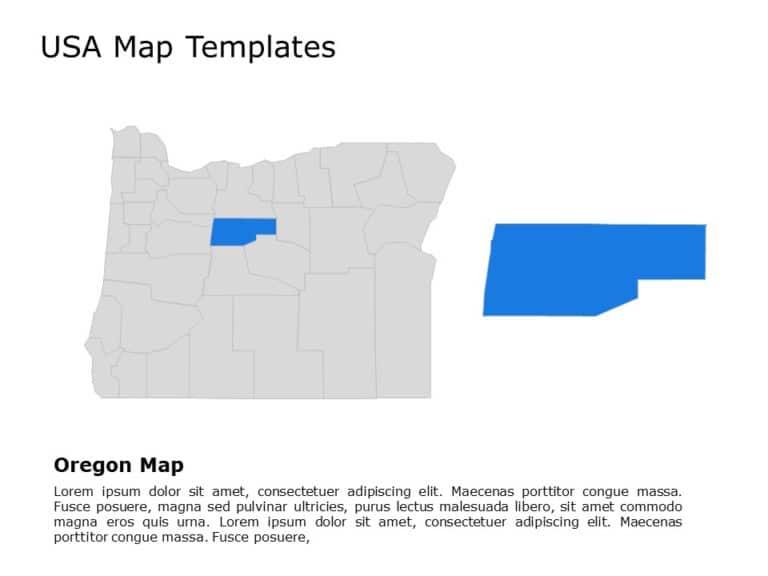 Editable US Maps PowerPoint Templates & Google Slides Theme 13