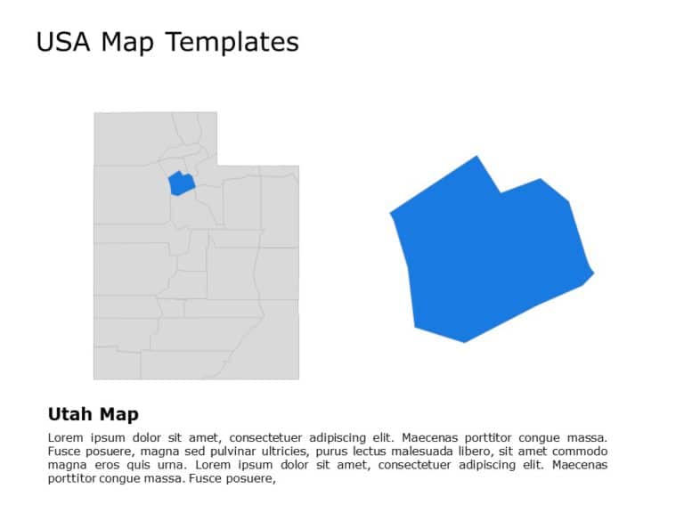 Editable US Maps PowerPoint Templates & Google Slides Theme 14