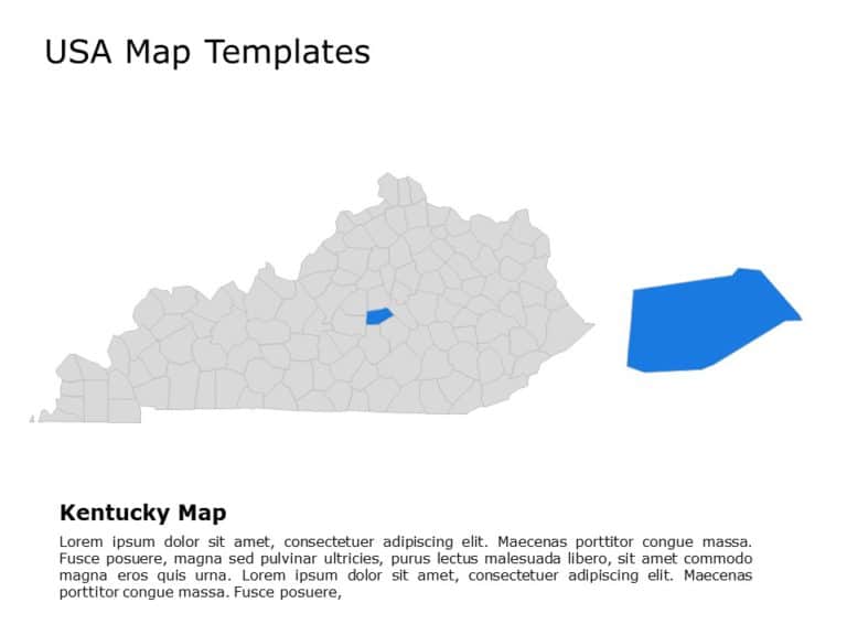 Editable US Maps PowerPoint Templates & Google Slides Theme 16