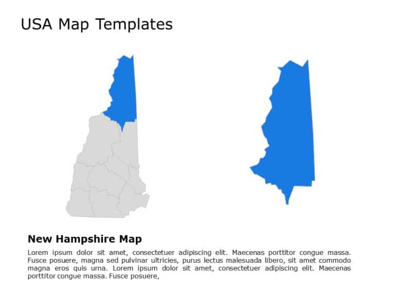 Editable US Maps PowerPoint Templates & Google Slides Theme 17