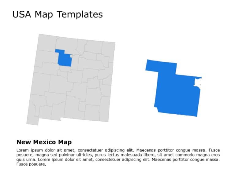 Editable US Maps PowerPoint Templates & Google Slides Theme 18