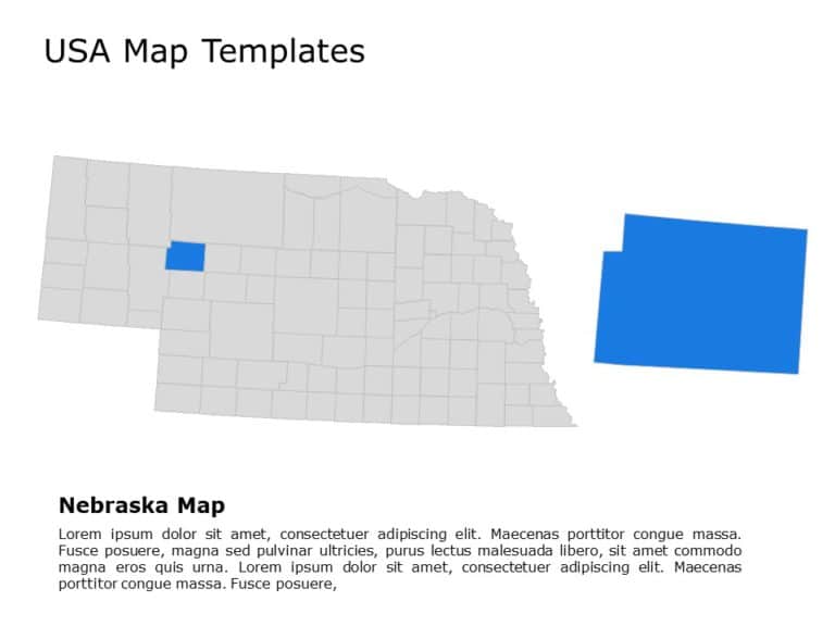 Editable US Maps PowerPoint Templates & Google Slides Theme 19