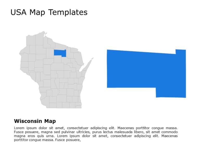 Editable US Maps PowerPoint Templates & Google Slides Theme 21