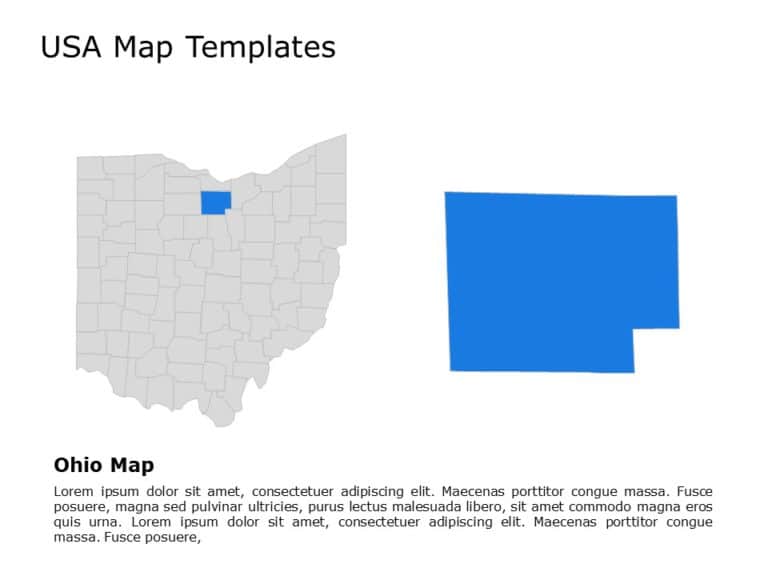 Editable US Maps PowerPoint Templates & Google Slides Theme 22