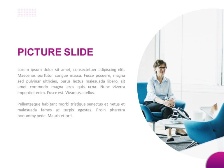 Purple Circles Background PowerPoint Template & Google Slides Theme 3