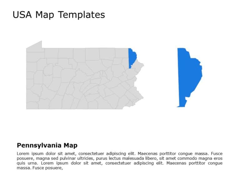 Editable US Maps PowerPoint Templates & Google Slides Theme 24