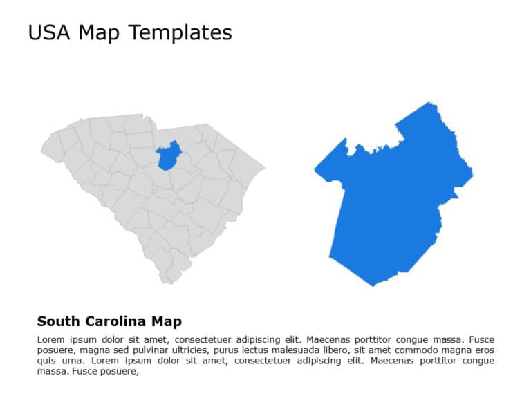 Editable US Maps PowerPoint Templates & Google Slides Theme 29