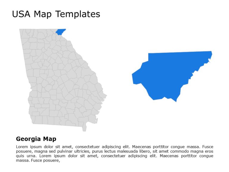 Editable US Maps PowerPoint Templates & Google Slides Theme 30