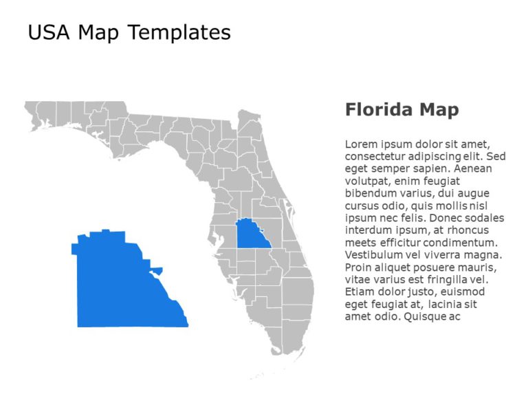 Editable US Maps PowerPoint Templates & Google Slides Theme 40