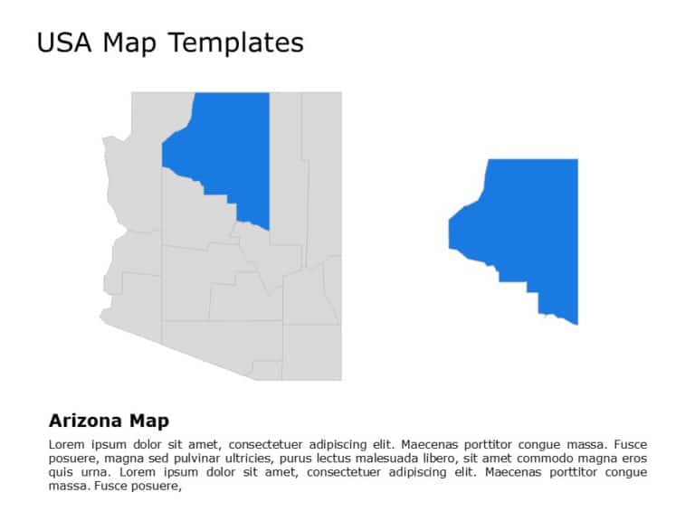 Editable US Maps PowerPoint Templates & Google Slides Theme 33