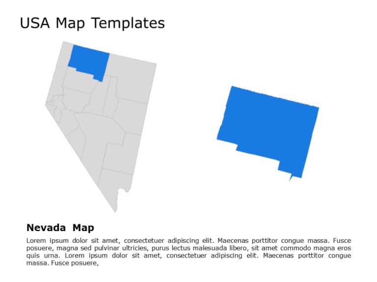 Editable US Maps PowerPoint Templates & Google Slides Theme 34