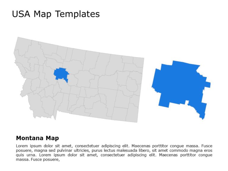 Editable US Maps PowerPoint Templates & Google Slides Theme 35