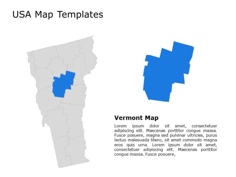 Editable US Maps PowerPoint Templates & Google Slides Theme 36