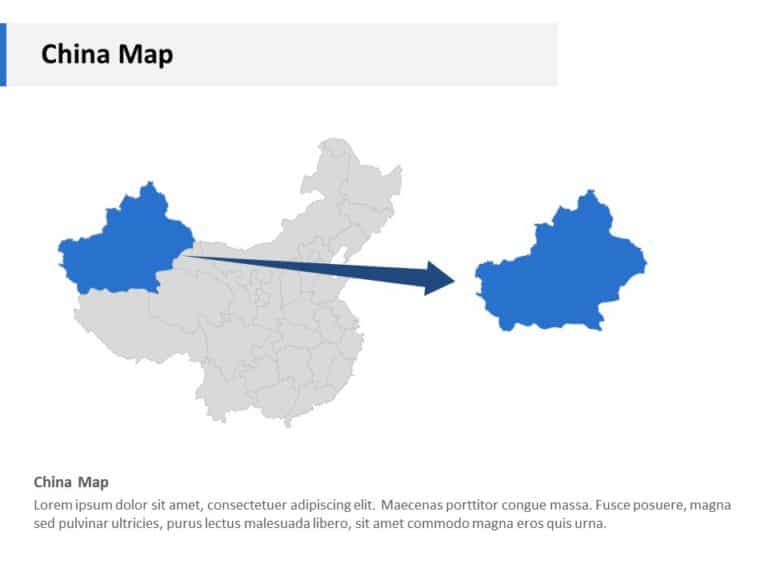 Editable Asia Maps in PowerPoint & Google Slides Theme 8