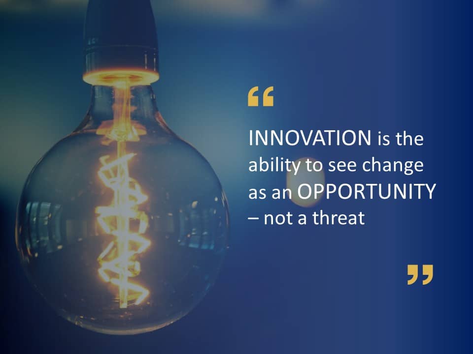 Innovation Quote PowerPoint Template & Google Slides Theme