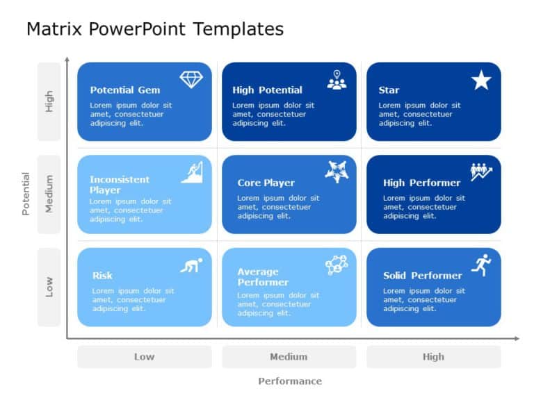 Matrix Collection of PowerPoint Templates & Google Slides Theme 8