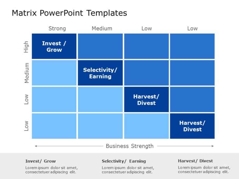 Matrix Template Collection for PowerPoint and Google Slides Theme 10