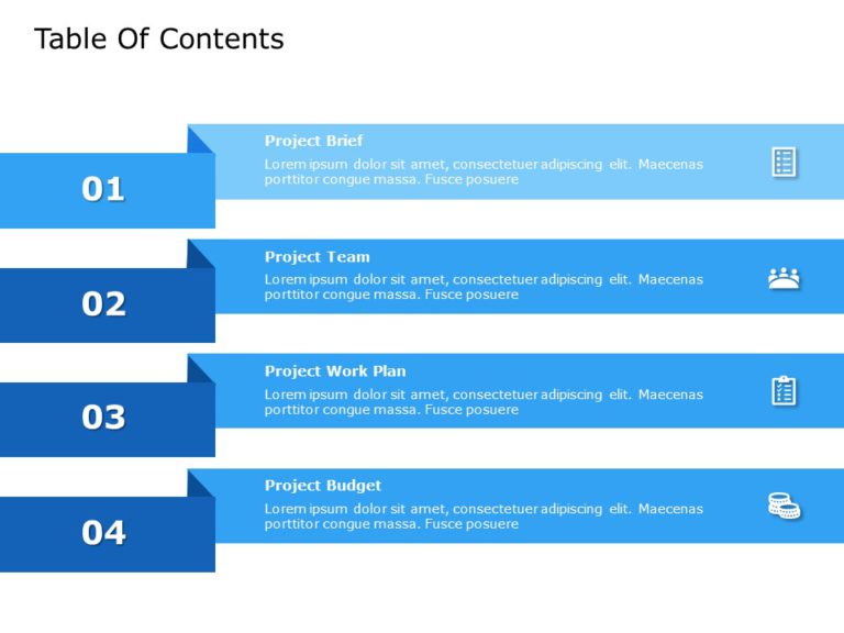 Table of Contents Templates for PowerPoint & Google Slides Theme 12