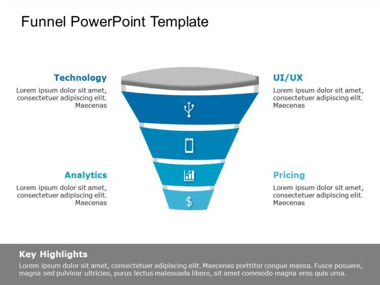 Funnel Template Collection for PowerPoint & Google Slides Theme 12