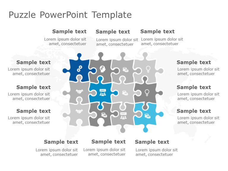 Puzzle Templates Collection for PowerPoint & Google Slides Theme 13