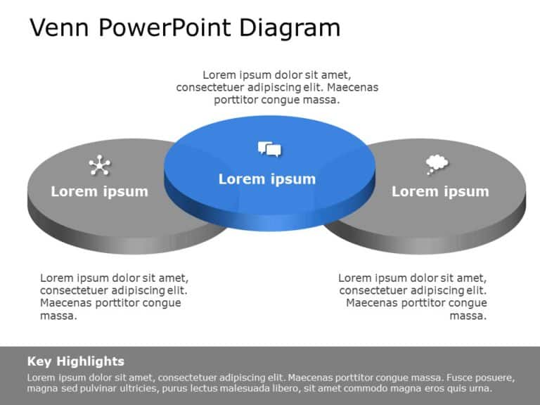 Venn Diagram Template Collection for PowerPoint & Google Slides Theme 14