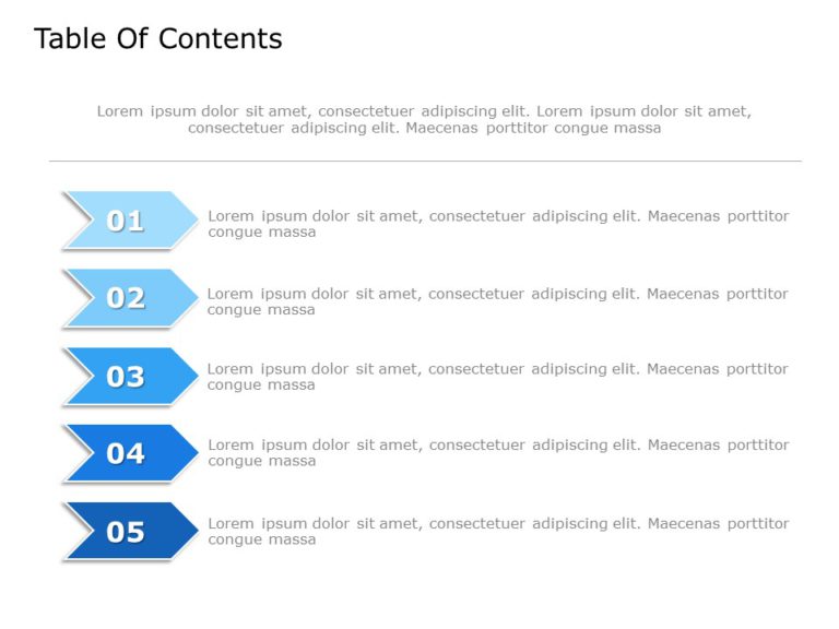 Table of Contents Templates for PowerPoint & Google Slides Theme 14