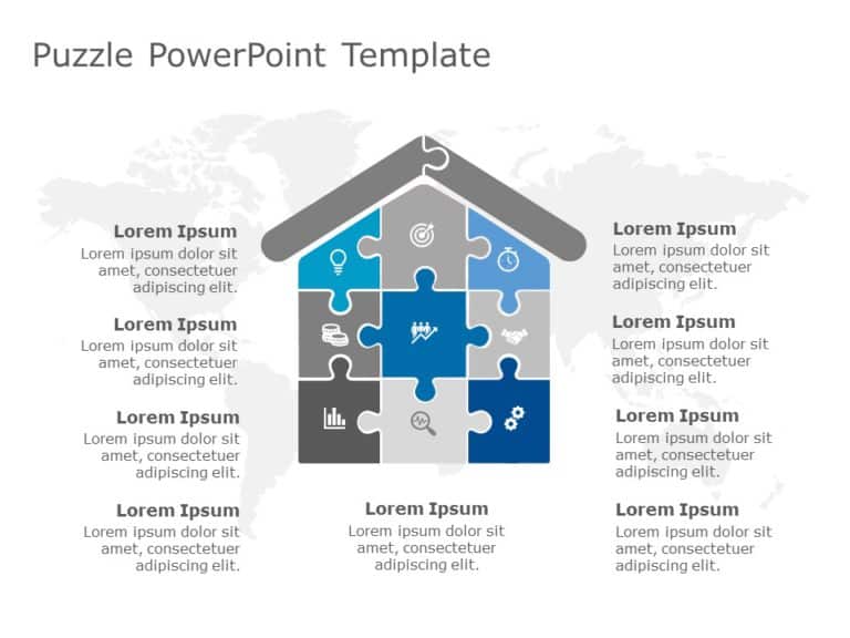 Puzzle Templates Collection for PowerPoint & Google Slides Theme 18