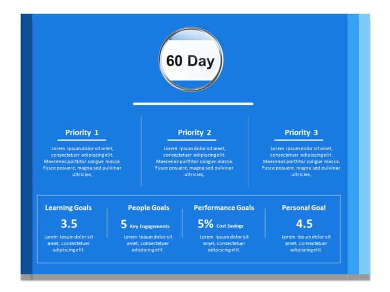 30 60 90 Day Plan Collection for PowerPoint & Google Slides Templates Theme 18