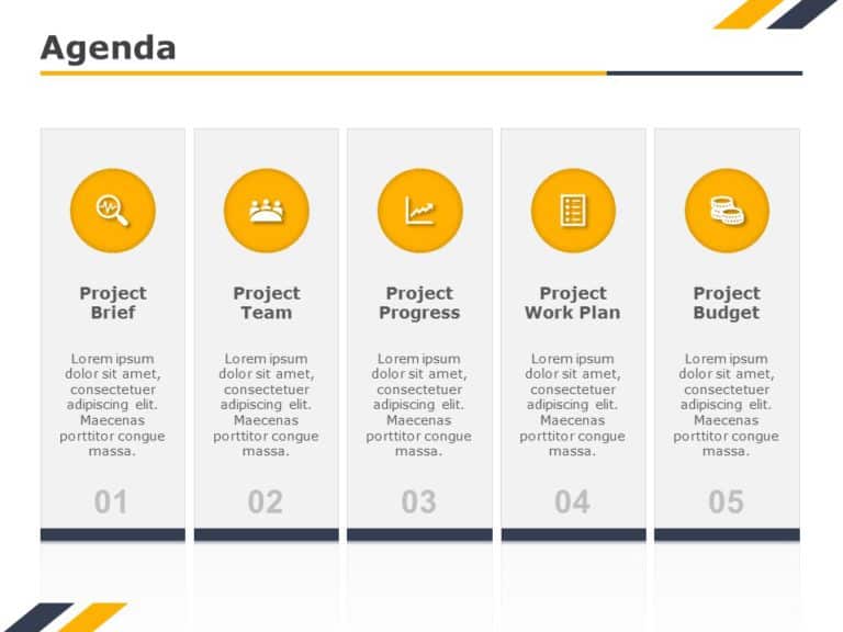 Professional Yellow Theme PowerPoint Template