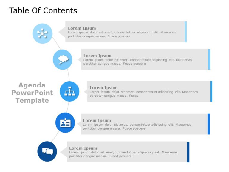 Table of Contents Templates for PowerPoint & Google Slides Theme 1